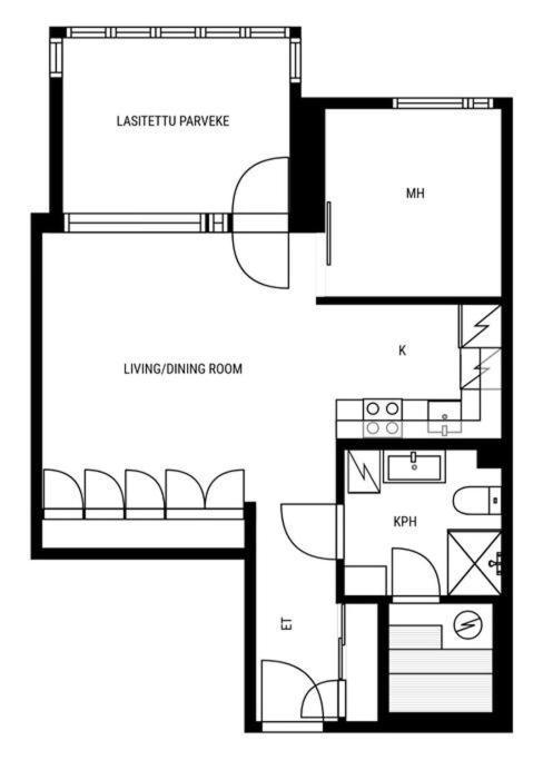 Apartment In Herttoniemenranta Гельсінкі Екстер'єр фото